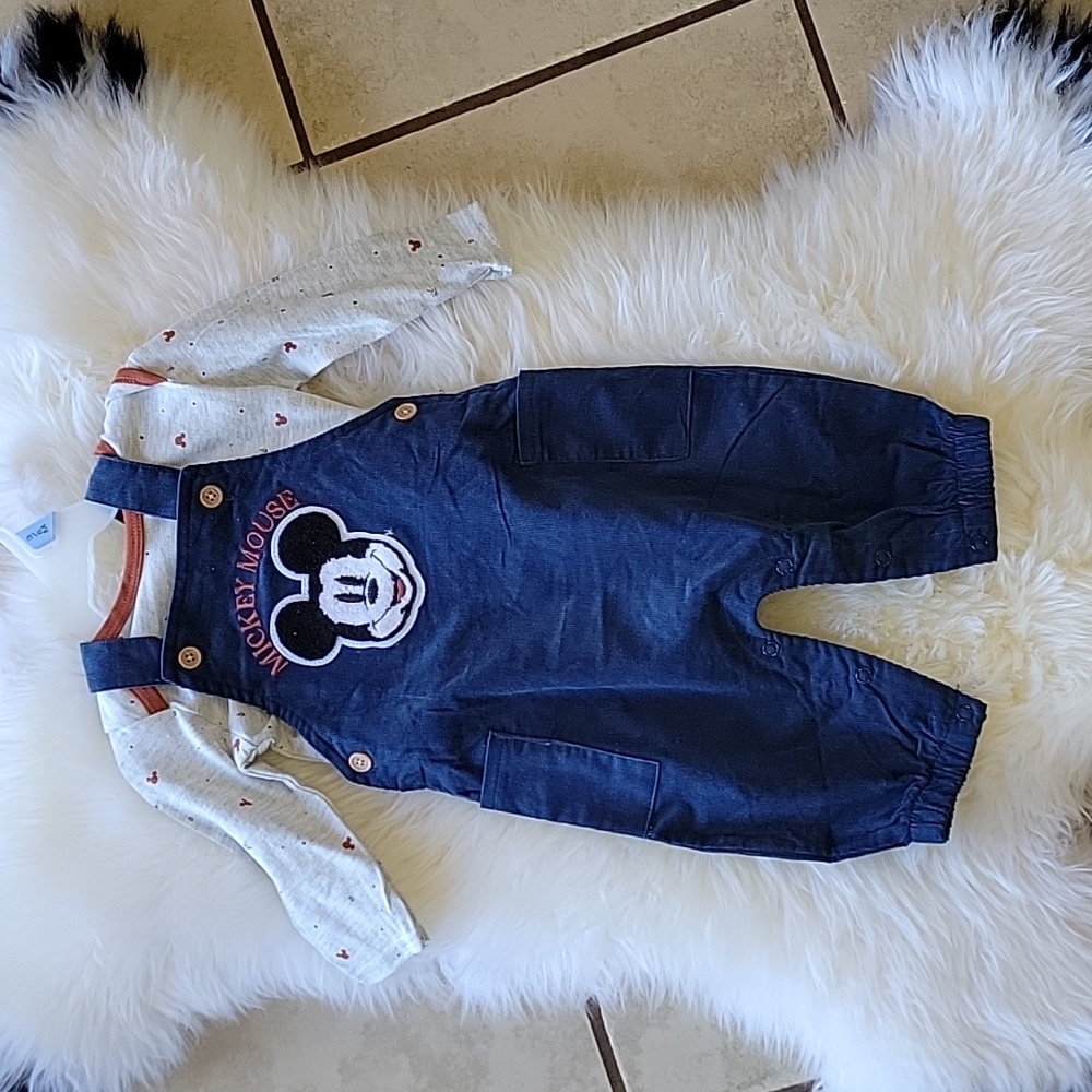 Mickey Mouse Disney overall outfit NEW without tags